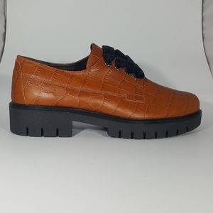 The Flexx Cognac Crocco Stamp Derby